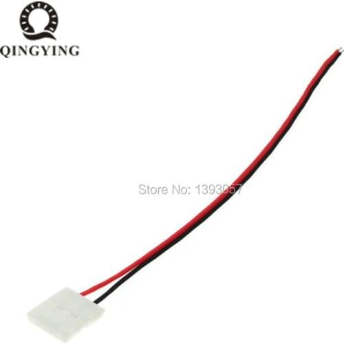 20pcs LED Strip Connector 2pin 10m with Wire Free Welding Connector For 5050 5630 5730 LED Strip Connecting