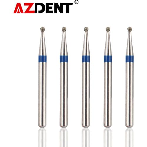 5pcs/pack 1.6mm Dental Diamond Burs Set Drills High Speed Handpiece Polishing Smoothing Diamond Burs kit BR-31 BR-31C
