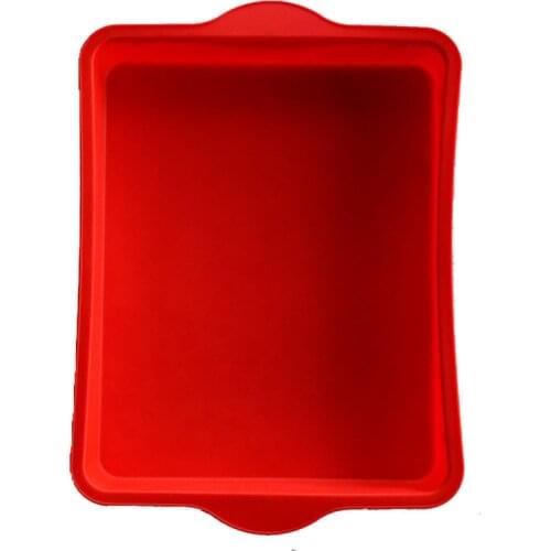 9 Inch Non-stick Square Silicone Cake Decorating Mold Rectangle Baking Pans Bakeware DIY Dessert Tools