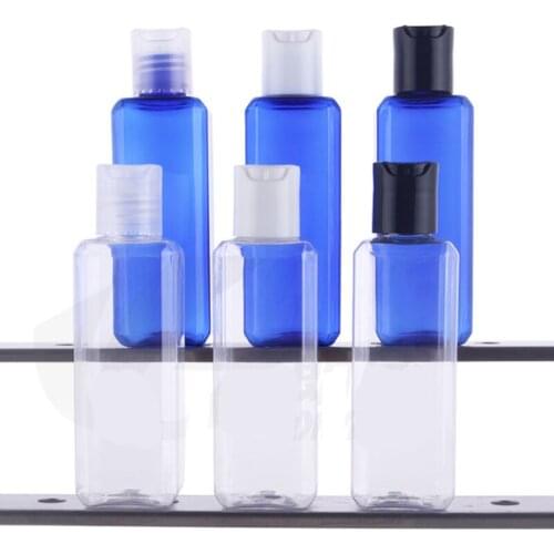 300X 100ml DIY Square pet plastic bottle, 100ML Pet bottle with disk cap,100cc cream bottle,cosmetic container