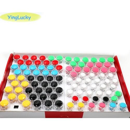 Arcade button 30mm 24mm Push-Button MAME Black-Player Long-Switch Arcade Jamma-Game Mult-Color Game Accessories