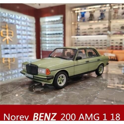 1/18 NOREV For BENZ 200 AMG 1984 Diecast Model Car Boys Girls Gifts Collection Ornament Display Green Metal,Plastic,Rubber