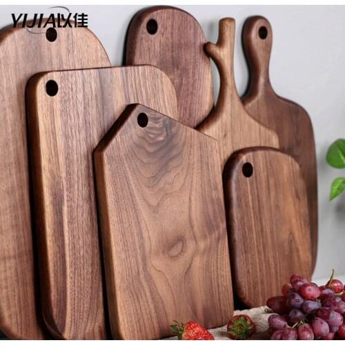 Kitchen chopping boards wooden cutting board black walnut pizza board whole wood steak bread board cutting vegetables fruit