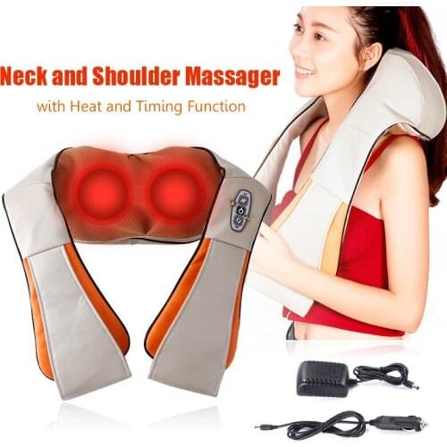 Neck Massager U Shape With Infrared Heat For Car Home Shiatsu Shoulder Back Stress Relief