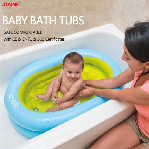 For 0-12 month Baby inflatable bathtubs Newborn bath tub portable folding Shower Tubs kids bath child infant wash swimming pool