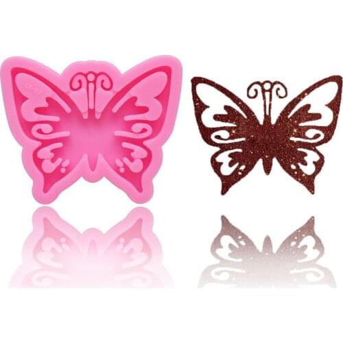 Three-dimensional Butterfly Pendant Mold DIY Epoxy Resin Keychain Silicone Mold Fondant Cake Decoration Chocolate Baking Mold