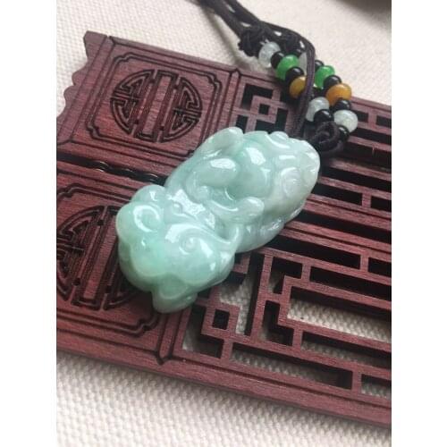 Natural green jade pendants men women necklace genuine Myanmar jade pendant jadeite jade jewelry jade necklaces