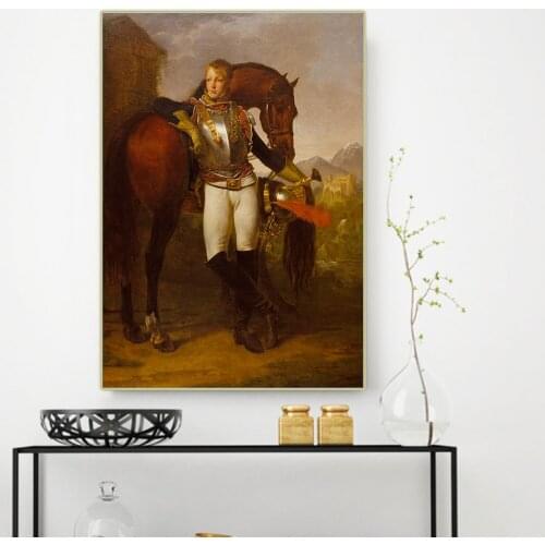 Citon Antoine-Jean Gros《Portrait of second lieutenant Charles Legrand》Canvas Oil Painting Art Modern Wall Decor Home Decoration