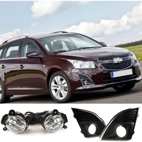 For Chevrolet cruze led fog light 2013-2015 Fog Lamps DRL headlights foglights covers frame grille wiring harness kit