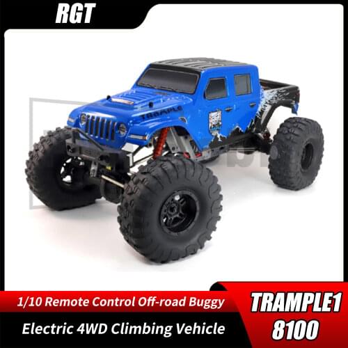 RGT 18100 TRAMPLE 1:10 1/10 2.4G 4WD Crawler Electric Off-road Vehicle All Terrain RC Model Car RTR Grey Blue Green EX18100
