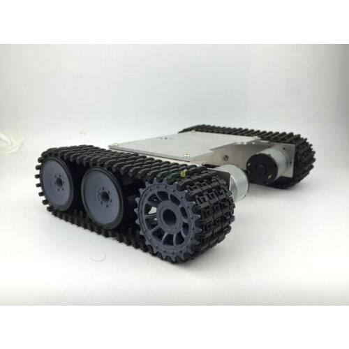 Alloy Metal Robot Tank Chassis With Nylon Track Crawler Caterpillar Belt Tracked Vehicle Robot Chassis For Arduino DIY Smart Car