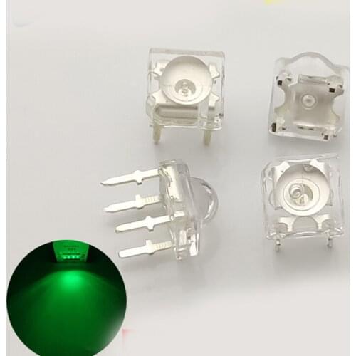 100PCS/Lot 5MM Piranha LED Green Super Flux Green LED Beads