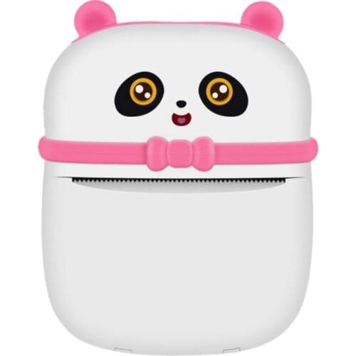 Thermal Printer, Mini Student Wrong Question Printer, Photo Printer with Printing Paper(Panda Appearance)
