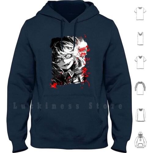 Youjo Senki - Tanya hoodies long sleeve Youjo Senki Senki Youjo Anime Black White France Germany Federation Empire War
