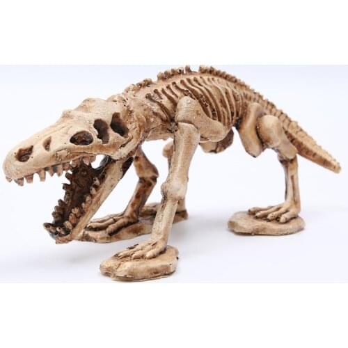 Aquarium ornament, water and grass landscape, dinosaur, crocodile, sheep, skull, resin skull landscape