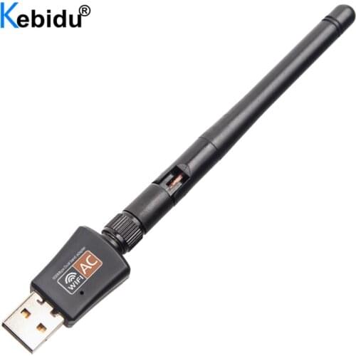 Dual Band 2.4G 5Ghz 600Mbps USB WiFi Adapter With Antenna Usb Lan Network Card Ethernet Receiver 802.11ac for Desktop/Laptop/PC