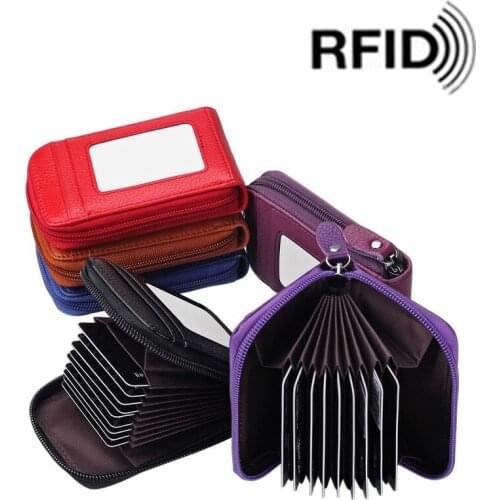 Vintage Women Men Unisex Mini Wallet Coin Purse Cards ID Holders Solid PU Leather Wallets Frid blocking wallet