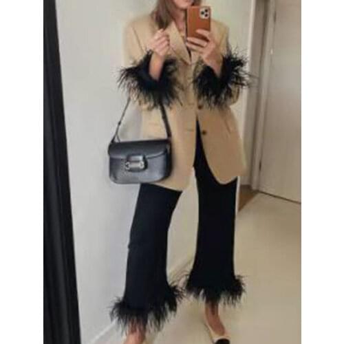 Женские модные брючные костюмы ZJASXMS China At AliExpress