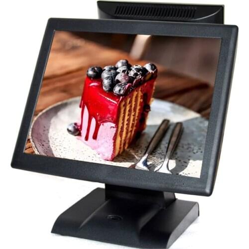 15 inch Touch POS with 12 inch Second Monitor Dual Screen POS Terminal All in one POS for supermarket