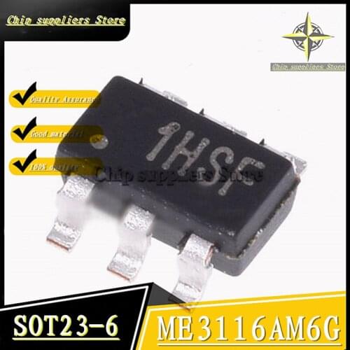 100PCS) ME3116AM6G 1H SOT23-6 Step-down DC/DC converter chip 100% New and original