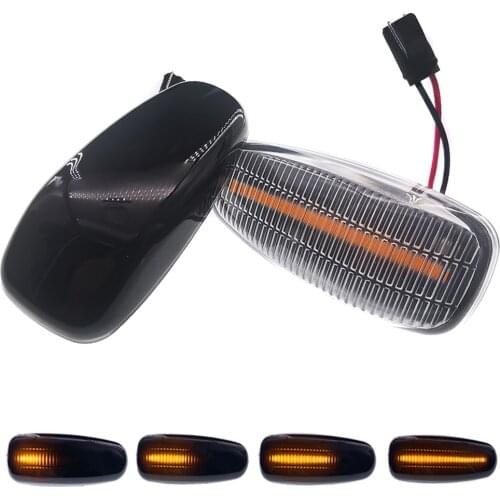 2x sequential blinker indicator turn signal lights dynamic lamp for Mercedes-Benz W124 W163 W210 W202 W140 W638 W208 CLK320