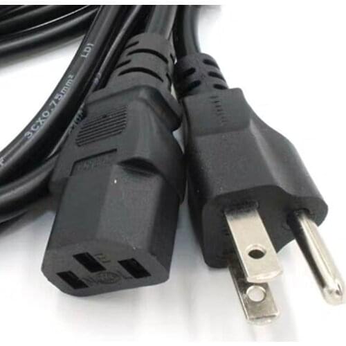 USA US AC Power Cord 3 Prong American IEC C13 Power Supply Lead Extension Cable 1.2m
