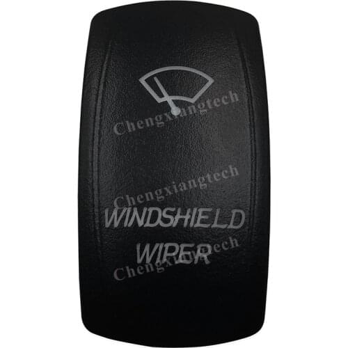 Car Boat Truck Backlit Swtich Cap- Laser Engraving -WINDSHIELD WIPER -for Led Carling Arb Narva 4x4 RV Rocker Switch, Cover Only