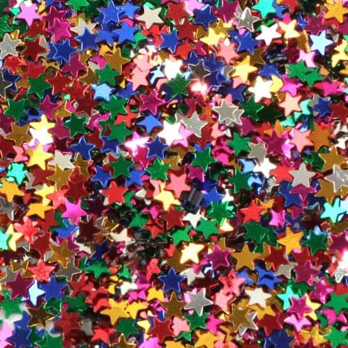 David accessories 10G/Pack Starfish Packaging Filler,Polyester Glitter Sequin For Nail Art,Diy Crafts ,1Yc11806