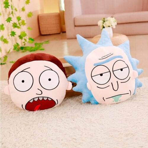 Rick and Moti sofa cushions cute cartoon pillow anime toy baby accompanying sleep appease doll holiday gift Christmas gift