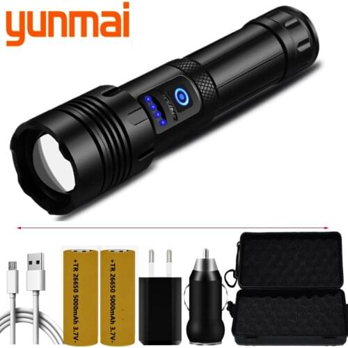 Power Bank Function Torch Usb Rechargeable 18650 or 26650 Battery XHP90.2 4-core Zoom XHP70.2 Aluminum Lantern Led Flashlight