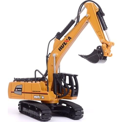 Simulation alloy engineering excavator model children toy car wholesale 1:60 childrens gift