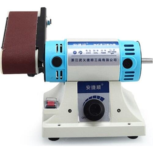 Desktop Multi-function Belt Machine Metal Jade Engraving Machine Table Grinding Machine Polisher Woodworking SD3E