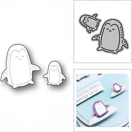 New Happy Penguin Animal 2020 Metal Cutting Dies for DIY Scrapbooking Decorative Embossing and Card Making Paper Craft No Stamps