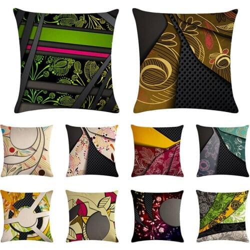 Wholesale 18x18 inch Sofa Cushion Cover Art Illustrations Design Throw Pillow Case Pillowcase Customize Gift For Car ZY1256