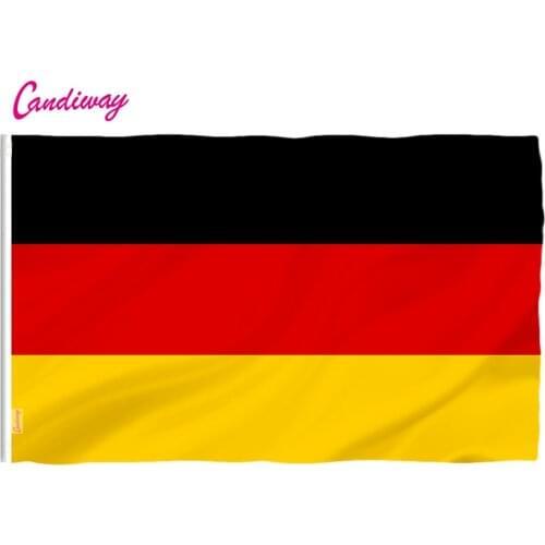 Wholesale 90x150mm Wave 3x5 Feet Super-Poly German FLAG Country germany football Banner 3x5 feet Christmass gifts