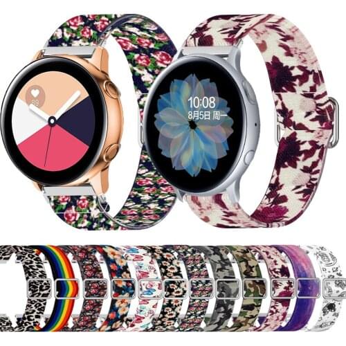 20mm 22mm watchstrap For Samsung Galaxy watch 46mm 42mm 3 45mm 41mm band Nylon Strap for Samsung Galaxy watch active 2 40mm 44mm