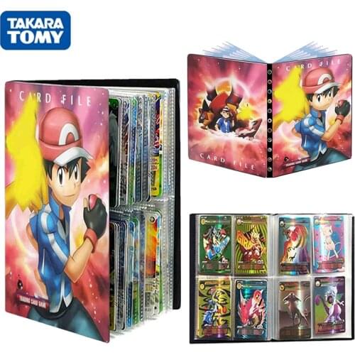 TAKARA TOMY 240PCS Pokemon Cards Album Book Anime Game Card EX GX Capacity Collectors Holder Folder Cartoon Pikachu Binder Toy