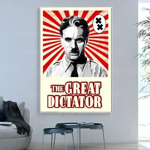 The Great Dictator 1940 Movie Canvas Painting Art Posters and Prints Wall Art Picture for Living Room Home Cuadros Decoration