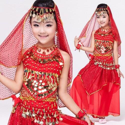 Oriental dance costumes dress for kids girls children cheap dresses india belly dance clothes for sale belly dance 4 colors