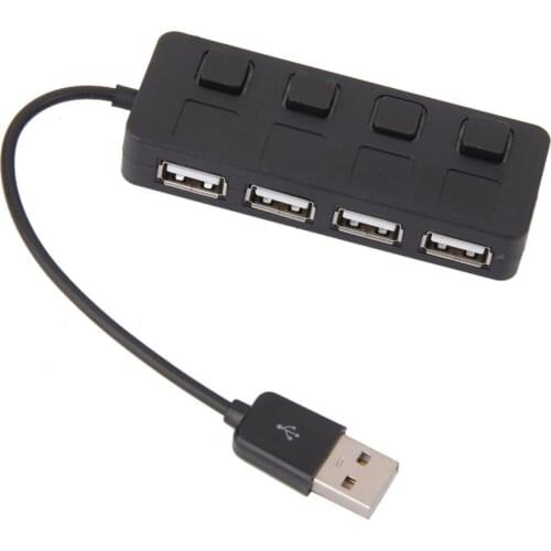 High 4 Port USB 2.0 Multi HUB Splitter Expansion For Desktop PC Laptop