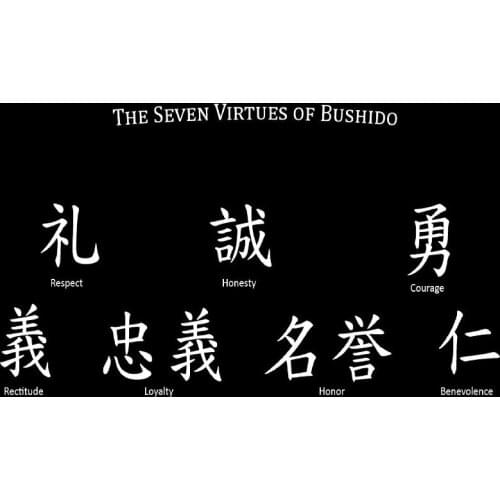 JAN - THE SEVEN VIRTUES OF BUSO Inspirational Art Film Print Silk Poster Home Wall Decor 24x36inch