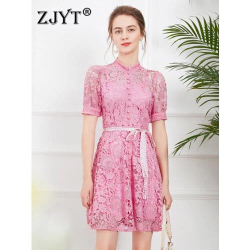 Летние платья мини ZJYT China At AliExpress
