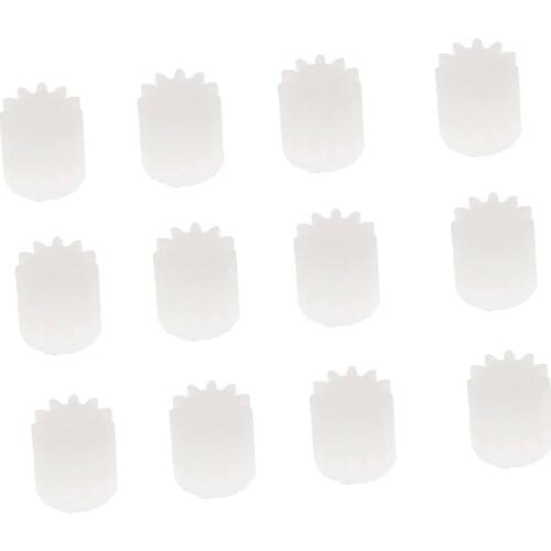 MagiDeal 12x 11 Tooth Motor Gear for U818A F181 H12C Remote Quadcopter Drone