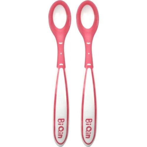 2pcs/set Safety Spoons Warm Soup Spoon Child Medicine Spoon Infant Safety Spoons Temperature Sensing Toddler Anti Scald Spoons