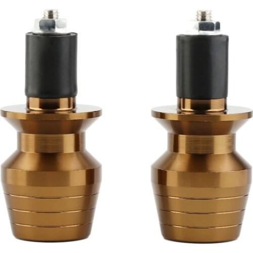 2pcs Universal Motorcycle Handlebar Ends Grip Weights Anti Vibration Plug Cap Hand Grips Bar End Plug Parts