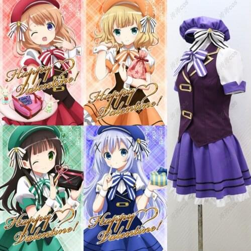 2021 The Is the Order a Rabbit? cos Hoto Kokoa Tedeza Rize Kafū Chino Ujimatsu Chiya Kirima Sharo cosplay costume LL
