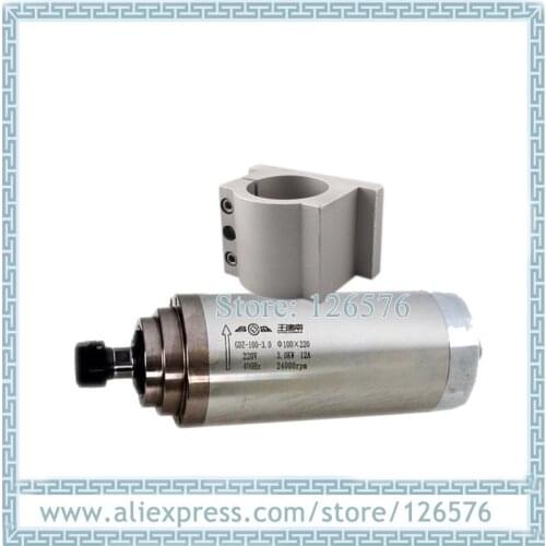 3kw AC220V water cooled spindle motor GDZ100-3.0 GDZ100-3.2 24000RPM ER20 + D100mm cast aluminium bracket
