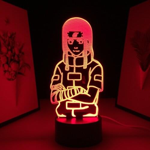 3D Lamp Anime Figure 7 Color Changes With Remote Control Black Base Animation Peripherals for Festival Birthday Gifts Neon Light