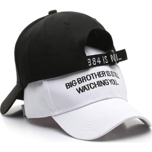 New Letter Embroidery Hip-hop Snapback Hat Unisex Baseball Caps Spring Summer Fashion Letter Printed Adjustable Sun Hats Caps