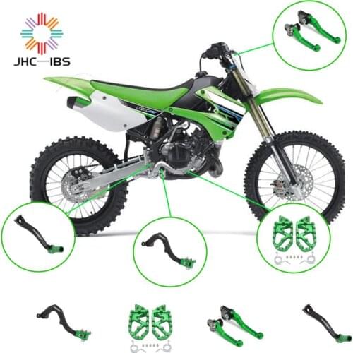 For Kawasaki KX250F 2006-2018 KX450F 2009-2018 KX 250F 450F Motocycle CNC Aluminum Gear Shift Lever Foot Pegs Brake Clutch Lever